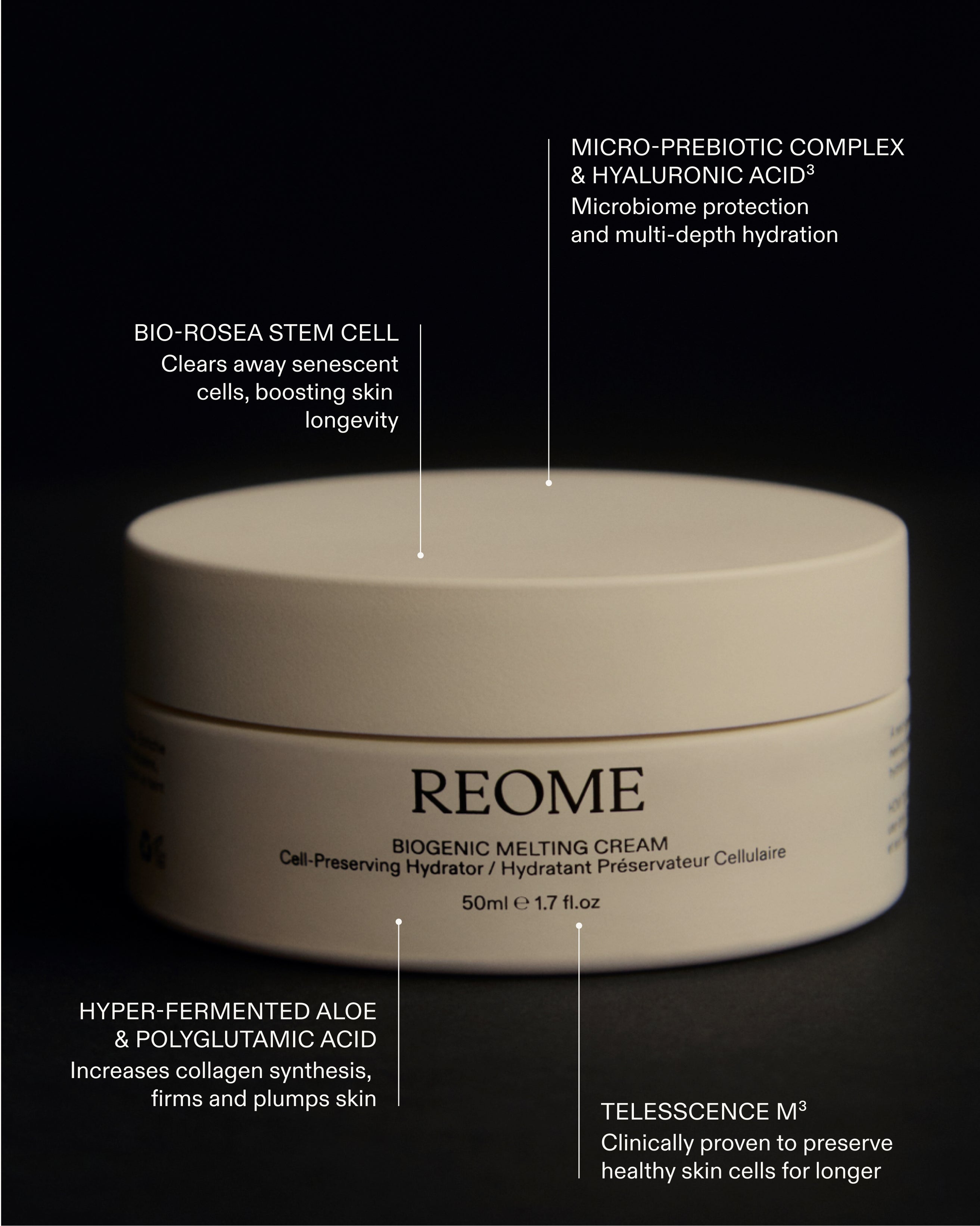 BIOGENIC MELTING CREAM | NEW Cell-Preserving Moisturiser – REOME
